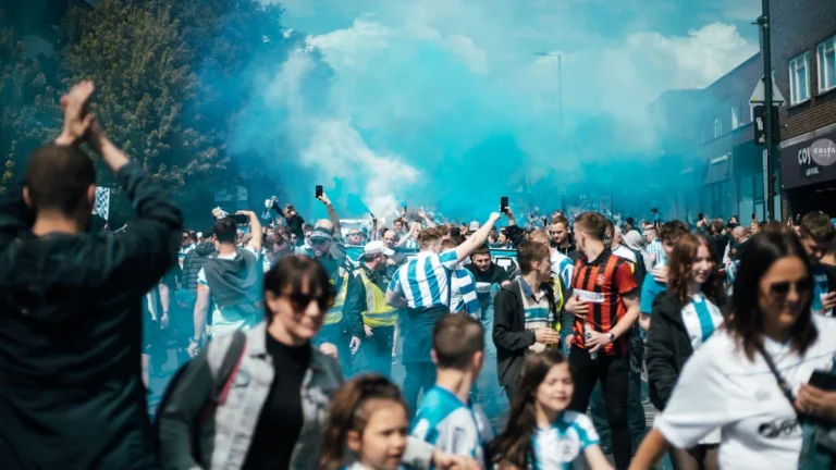 Nottingham fans get Old Market Square promotion party