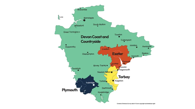 Devon residents face a new map for council services
