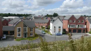 Modern housing development showing current residential expansion in the United Kingdom