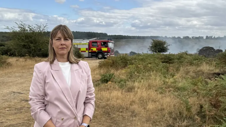 Cannock residents urged to avoid wildfire-hit heathland