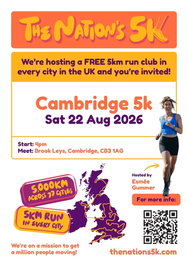 Free Nation’s 5K comes to Cambridge on 22 August: what residents need to know