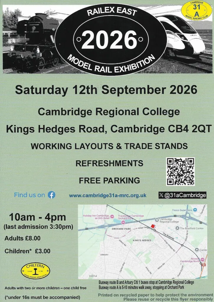 RailEx East 2026: Cambridge Model Railway Exhibition Guide